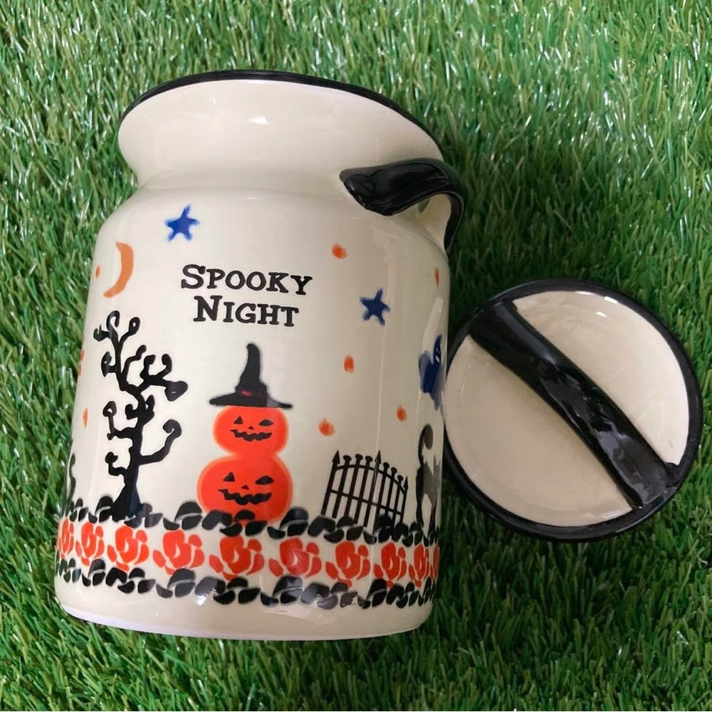 Spooky Night Ceramic Container with Lid